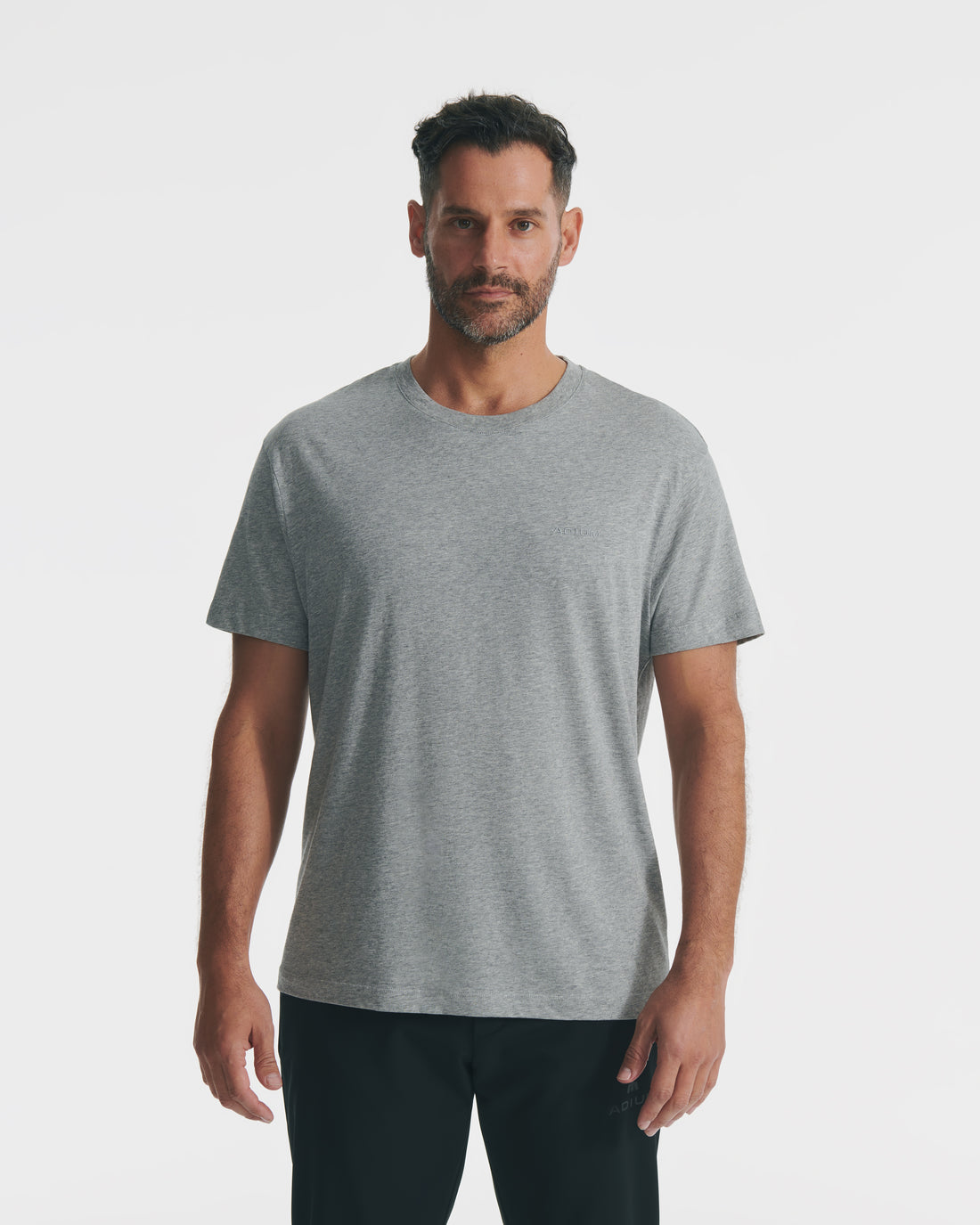Heather Grey Pima Crew Neck