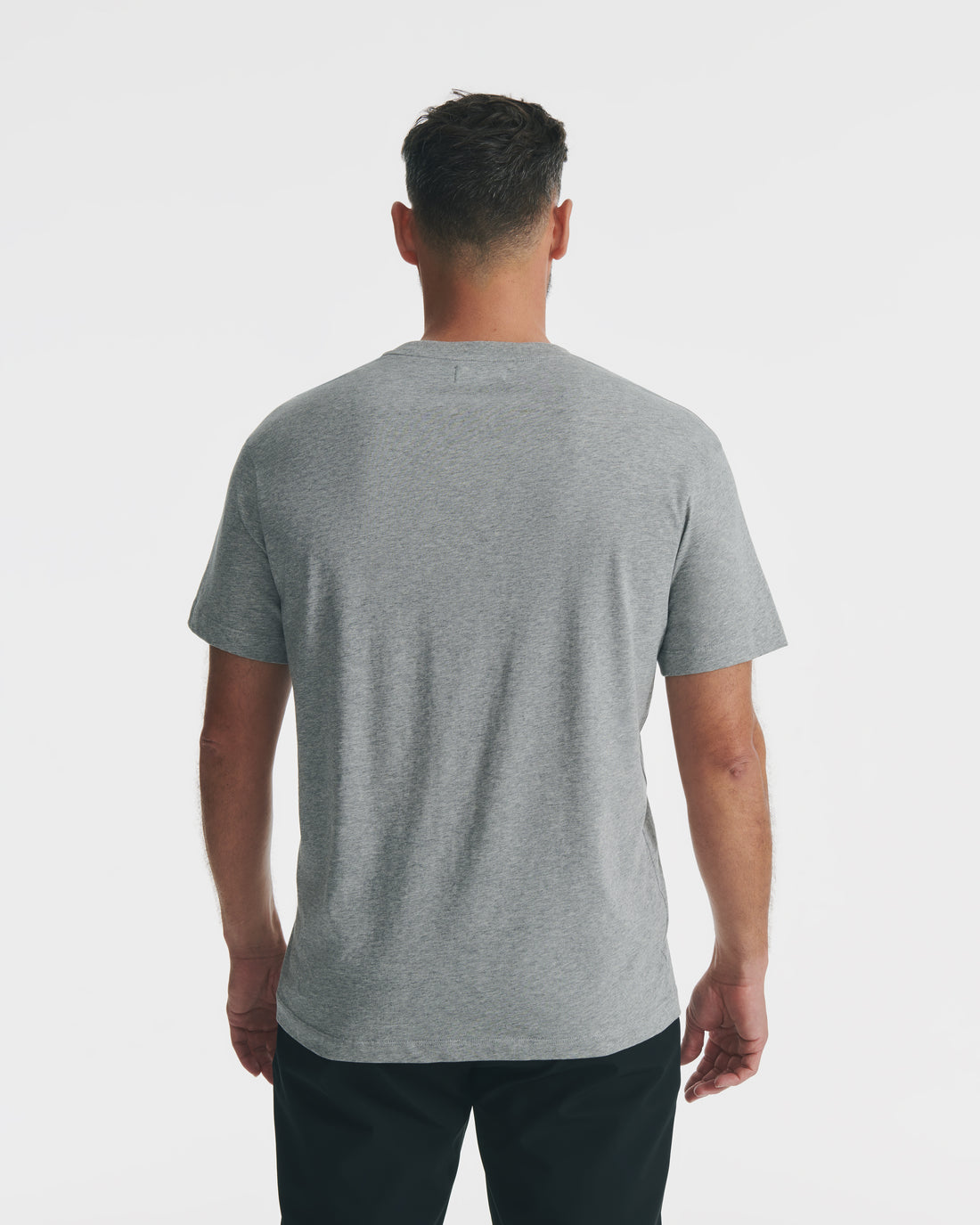 Heather Grey Pima Crew Neck