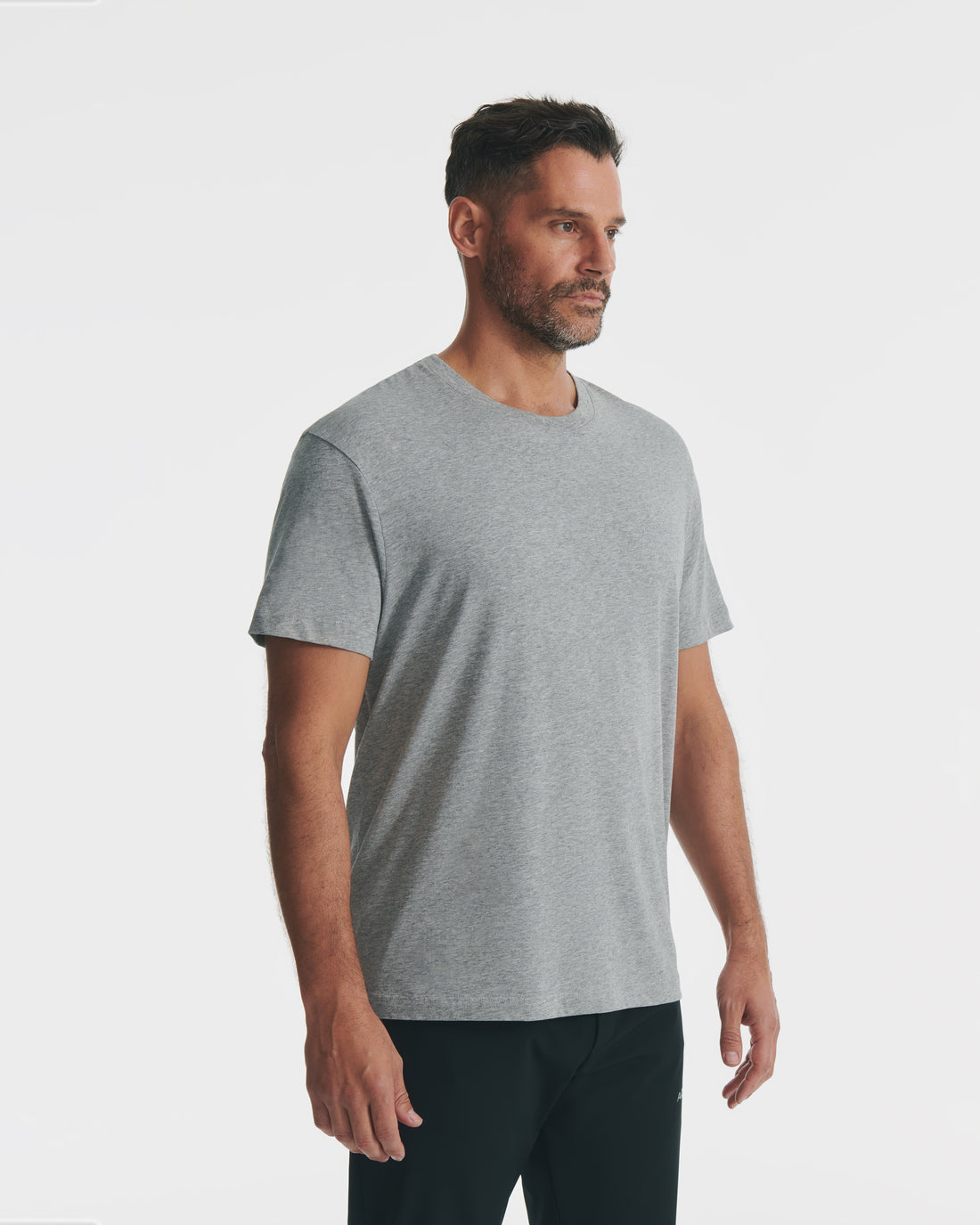 Heather Grey Pima Crew Neck