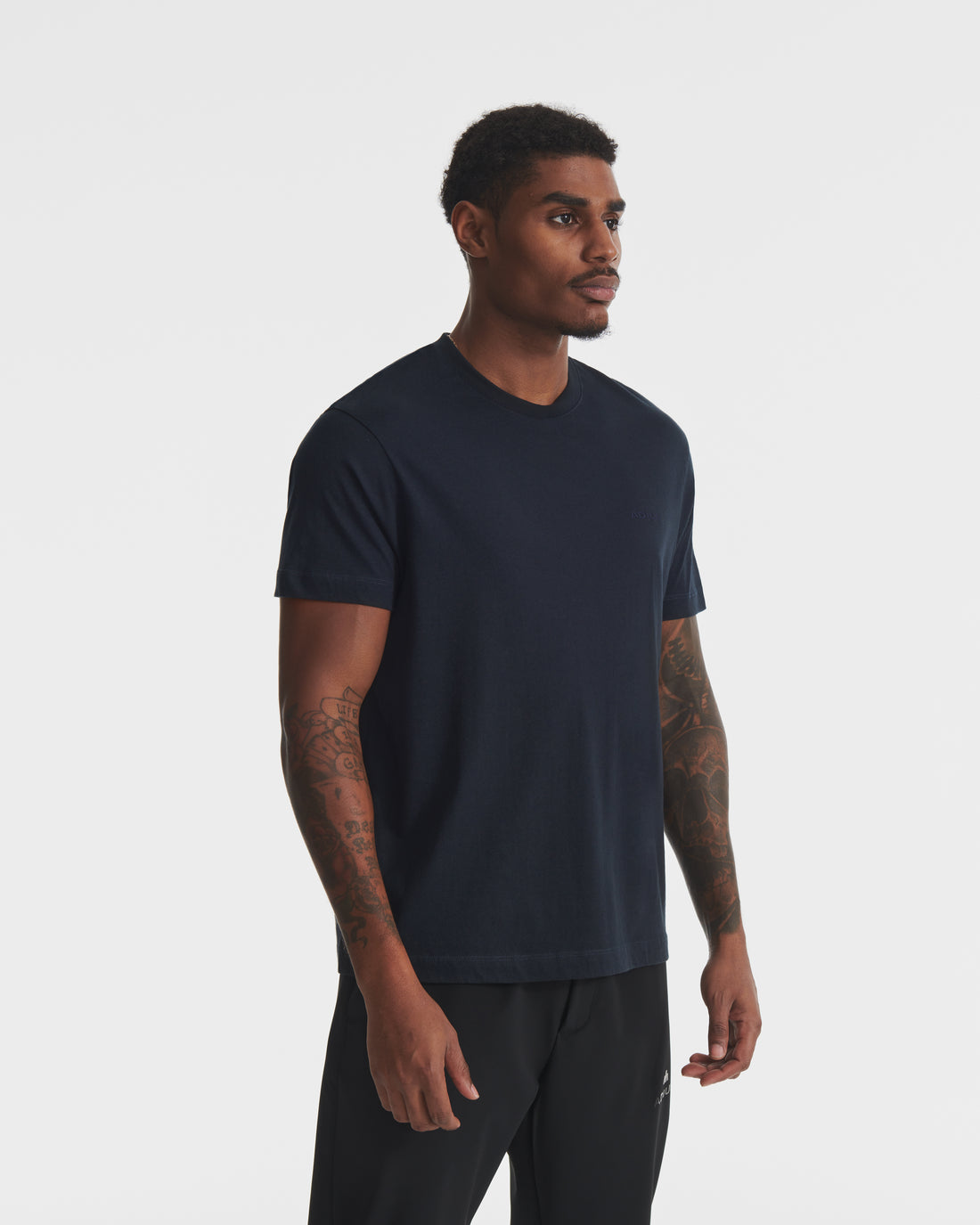 Dark Navy Pima Crew Neck