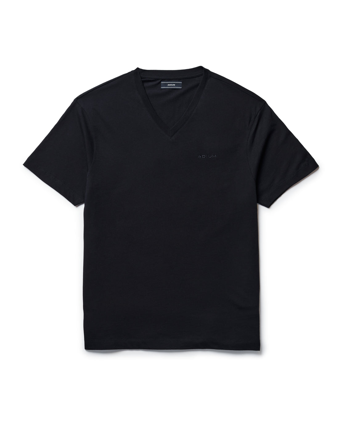 Black Pima V Neck