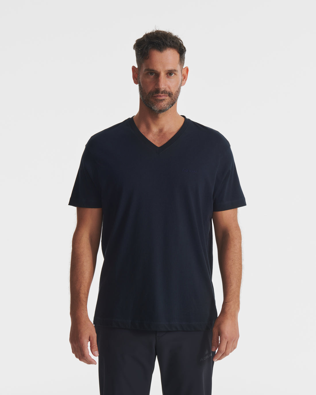 Dark Navy Pima V Neck