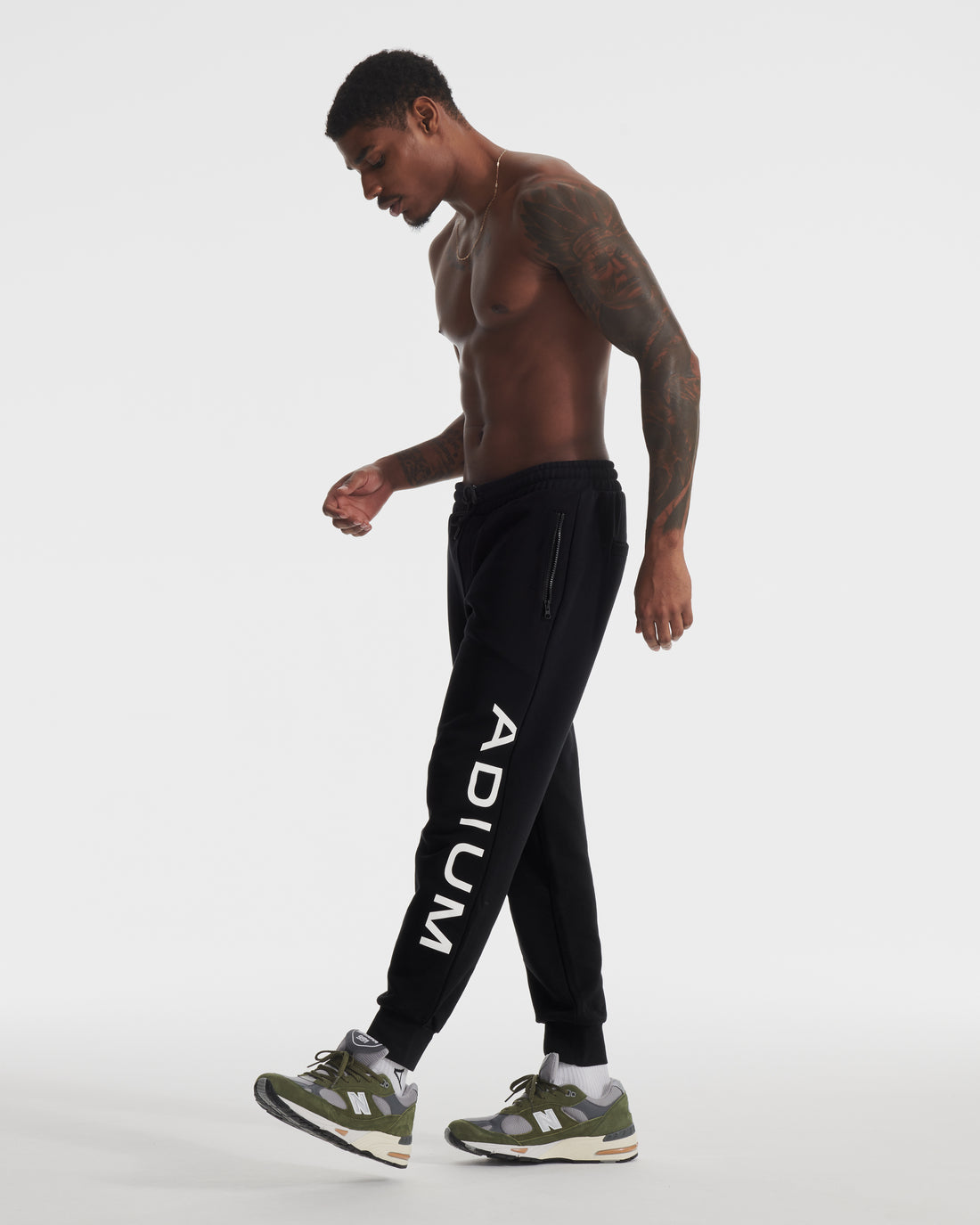 The ADIUM Black French Terry Jogger