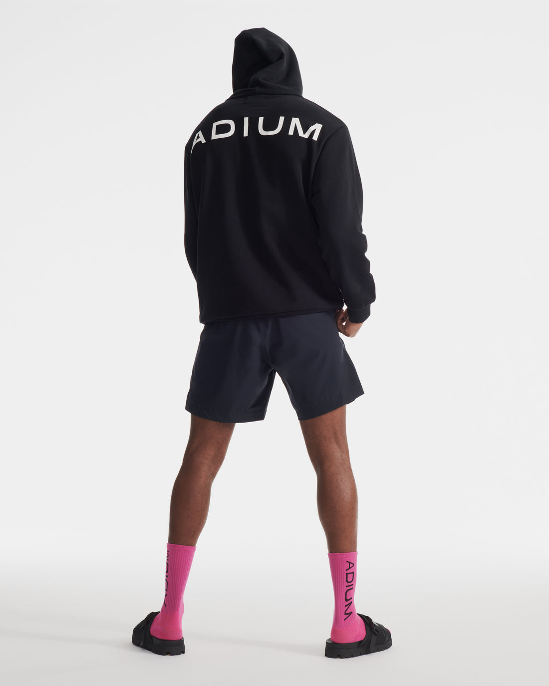 The ADIUM Black French Terry Half Zip Hoodie | "The Future of Fitness" Men's Health