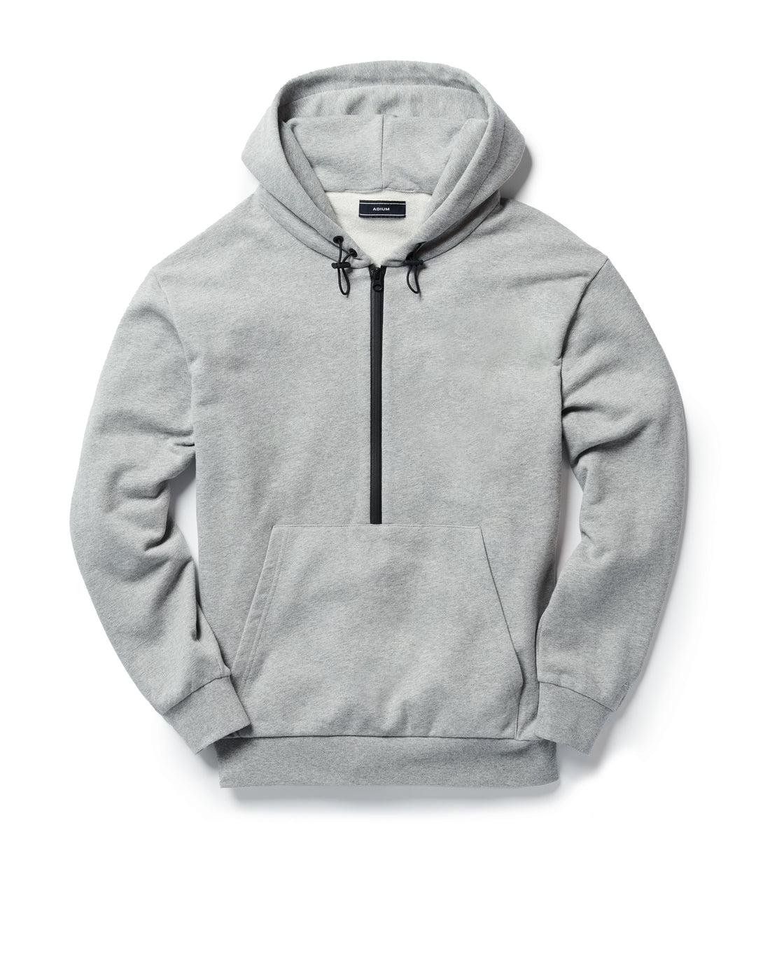 The ADIUM Heather Grey French Terry Half Zip Hoodie | "The Future of Fitness" Men's Health