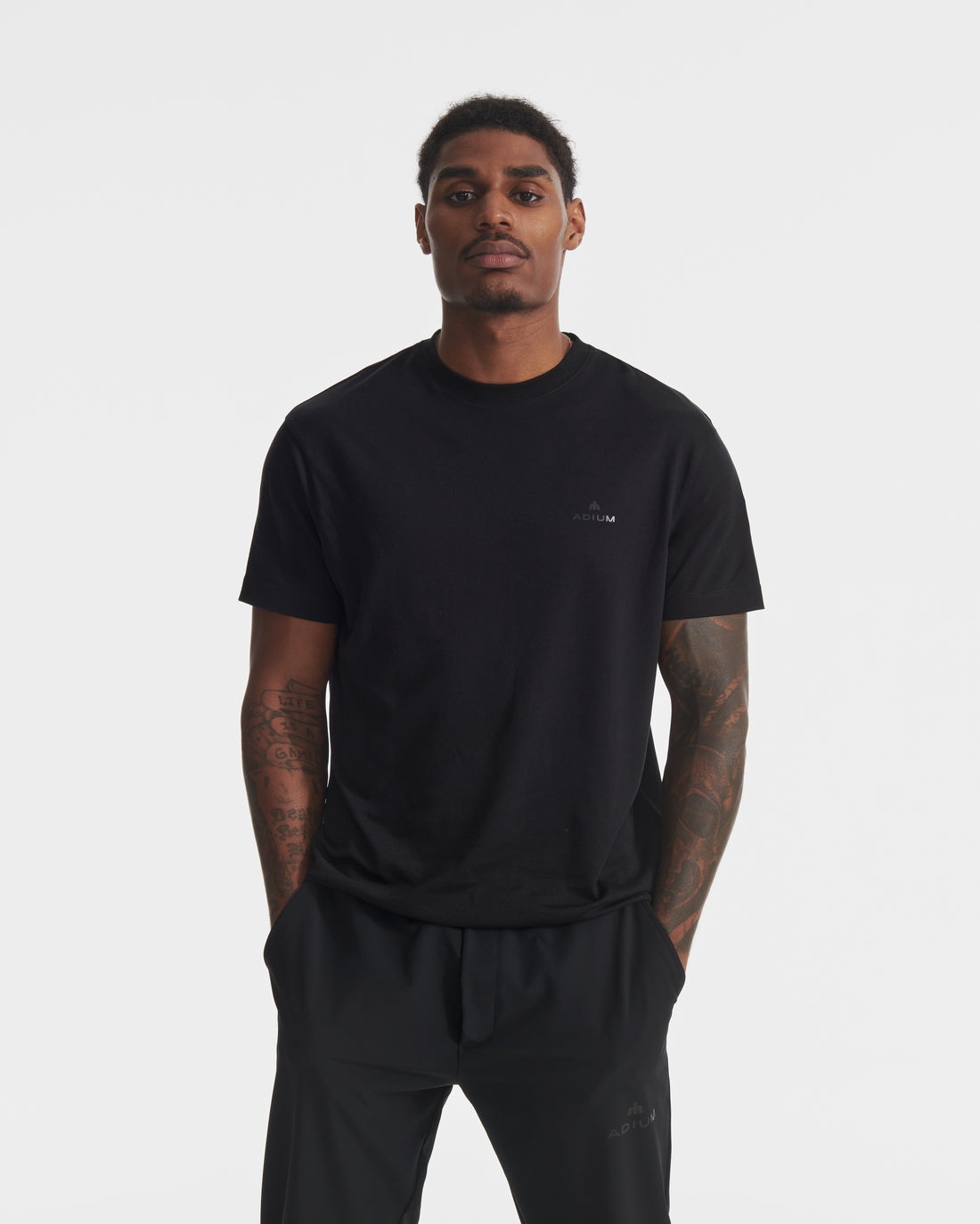 Black Lyocell Crew Neck