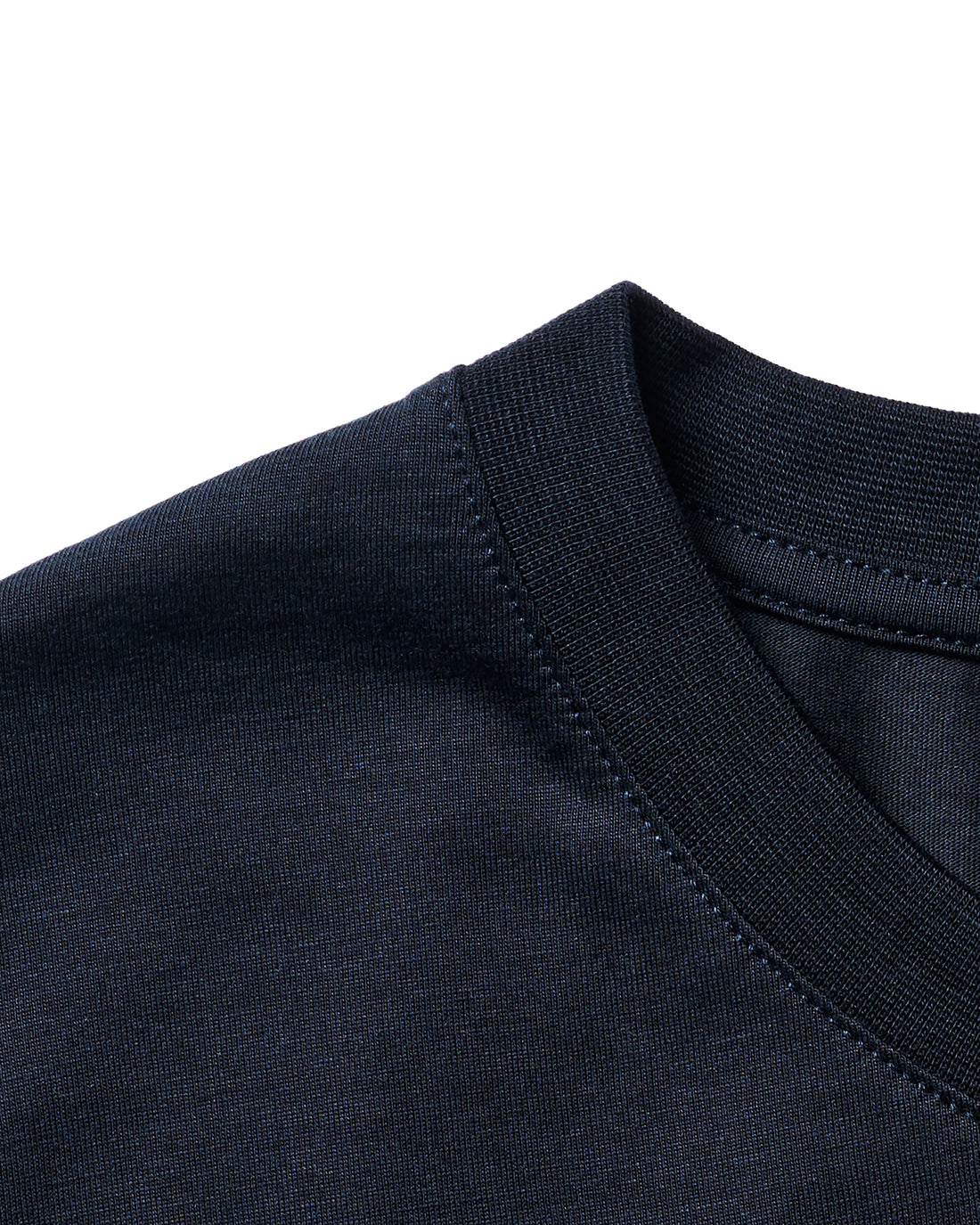 Dark Navy Lyocell Crew Neck