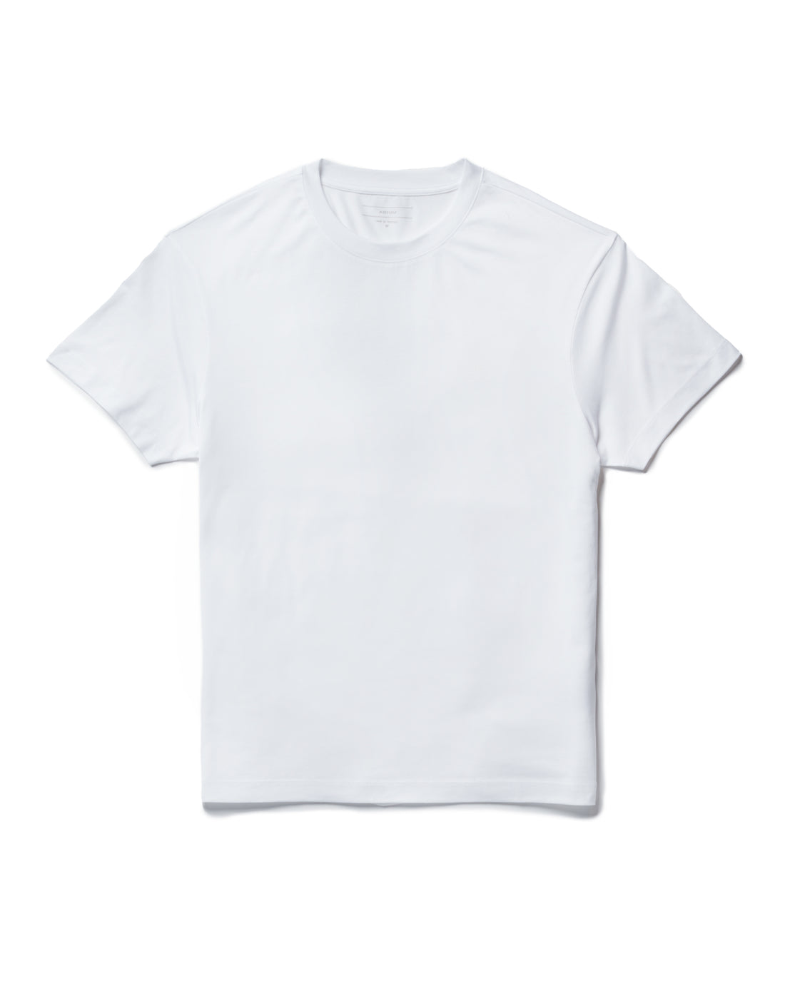 White Lyocell Crew Neck