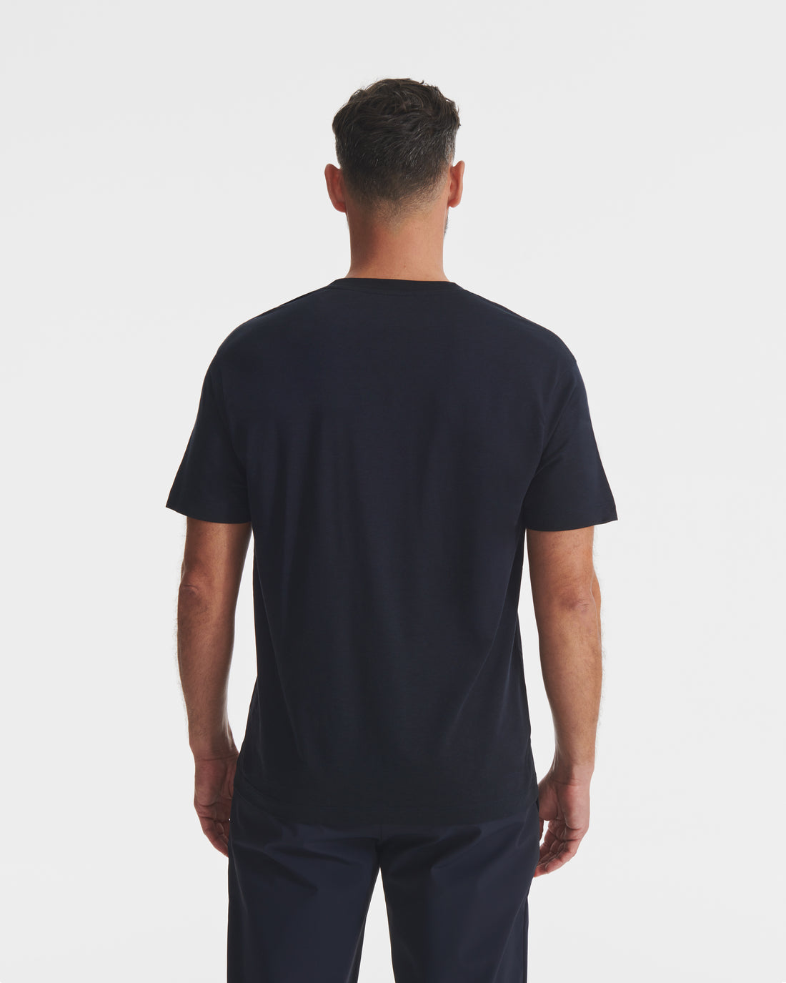 Dark Navy Lyocell V Neck