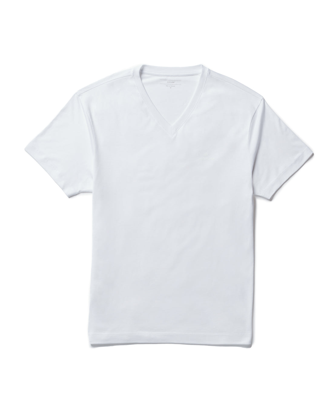 White Lyocell V Neck