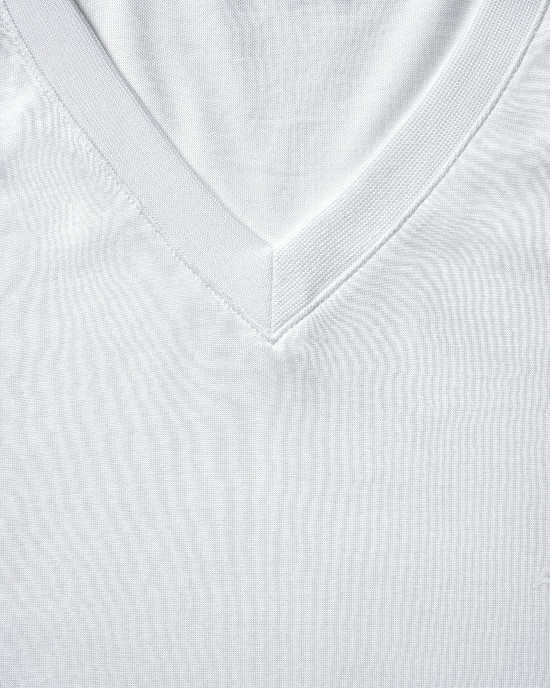 White Lyocell V Neck