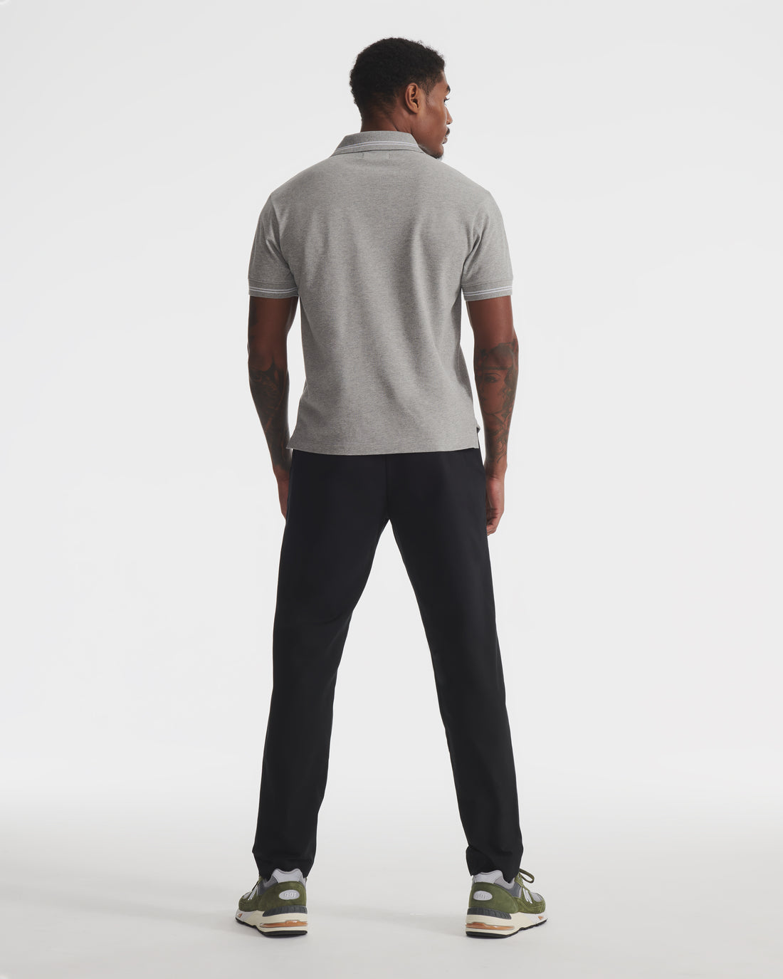 Black Tech Twill Nylon Chino