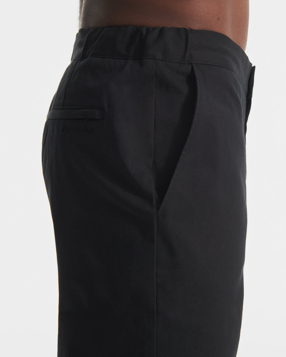 Black Tech Twill Nylon Chino