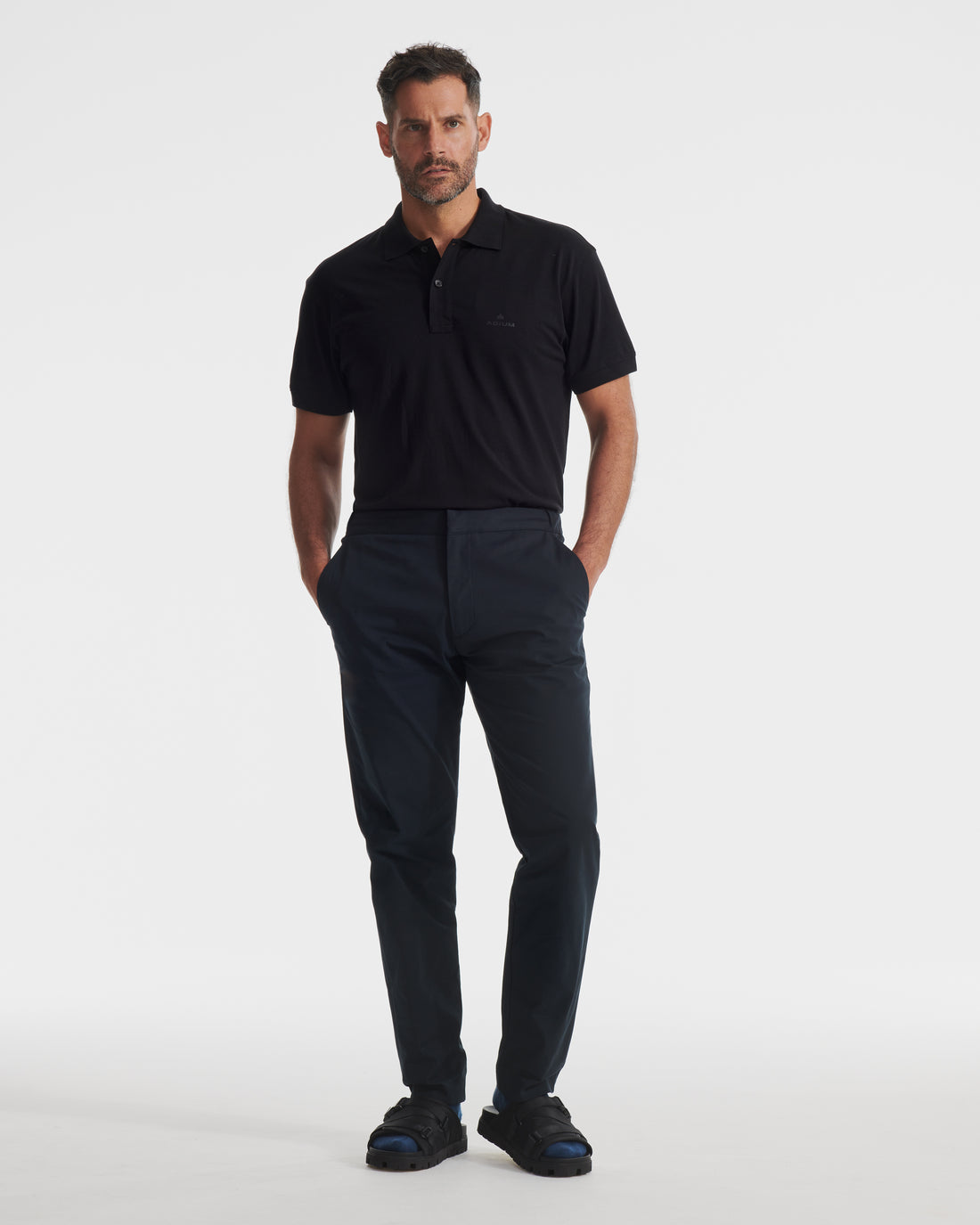 Dark Navy Tech Twill Nylon Chino