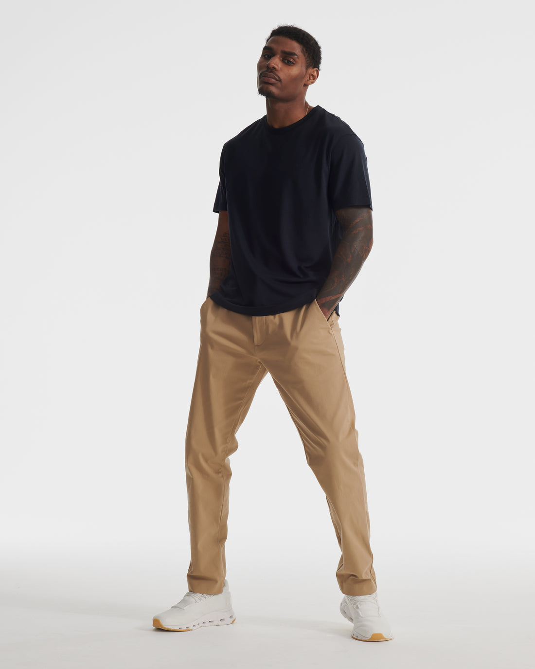 Khaki Tech Twill Nylon Chino