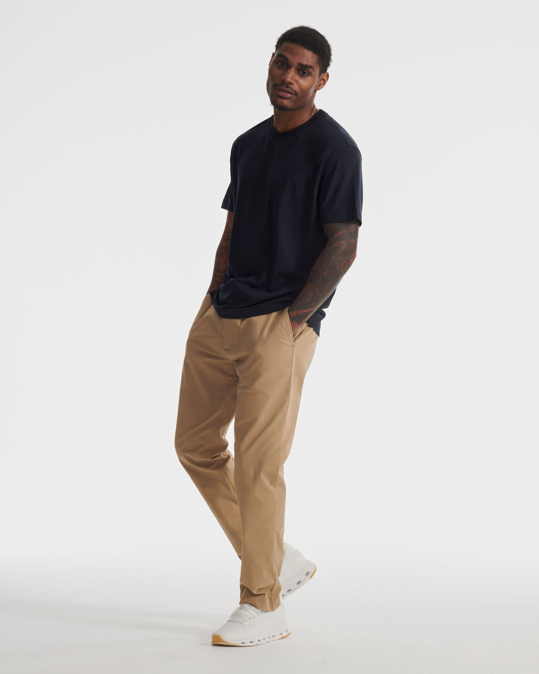 Khaki Tech Twill Nylon Chino