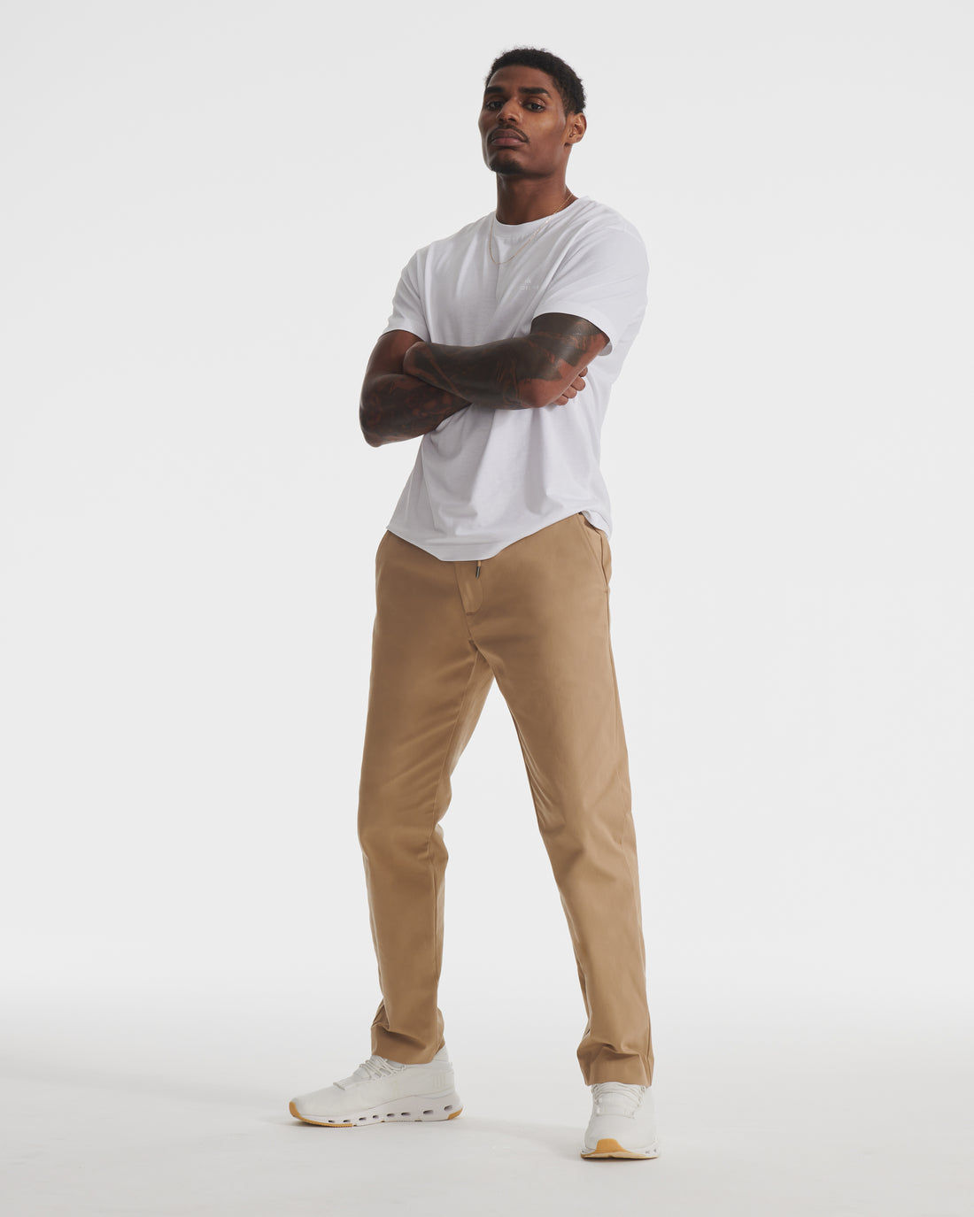 Khaki Tech Twill Nylon Chino