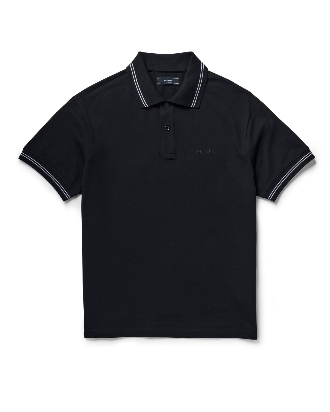 Black Pique Polo