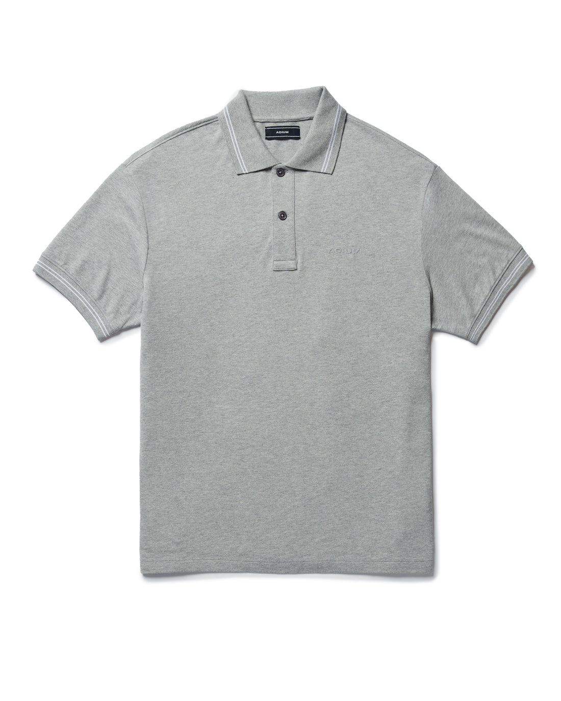 Heather Grey Pique Polo