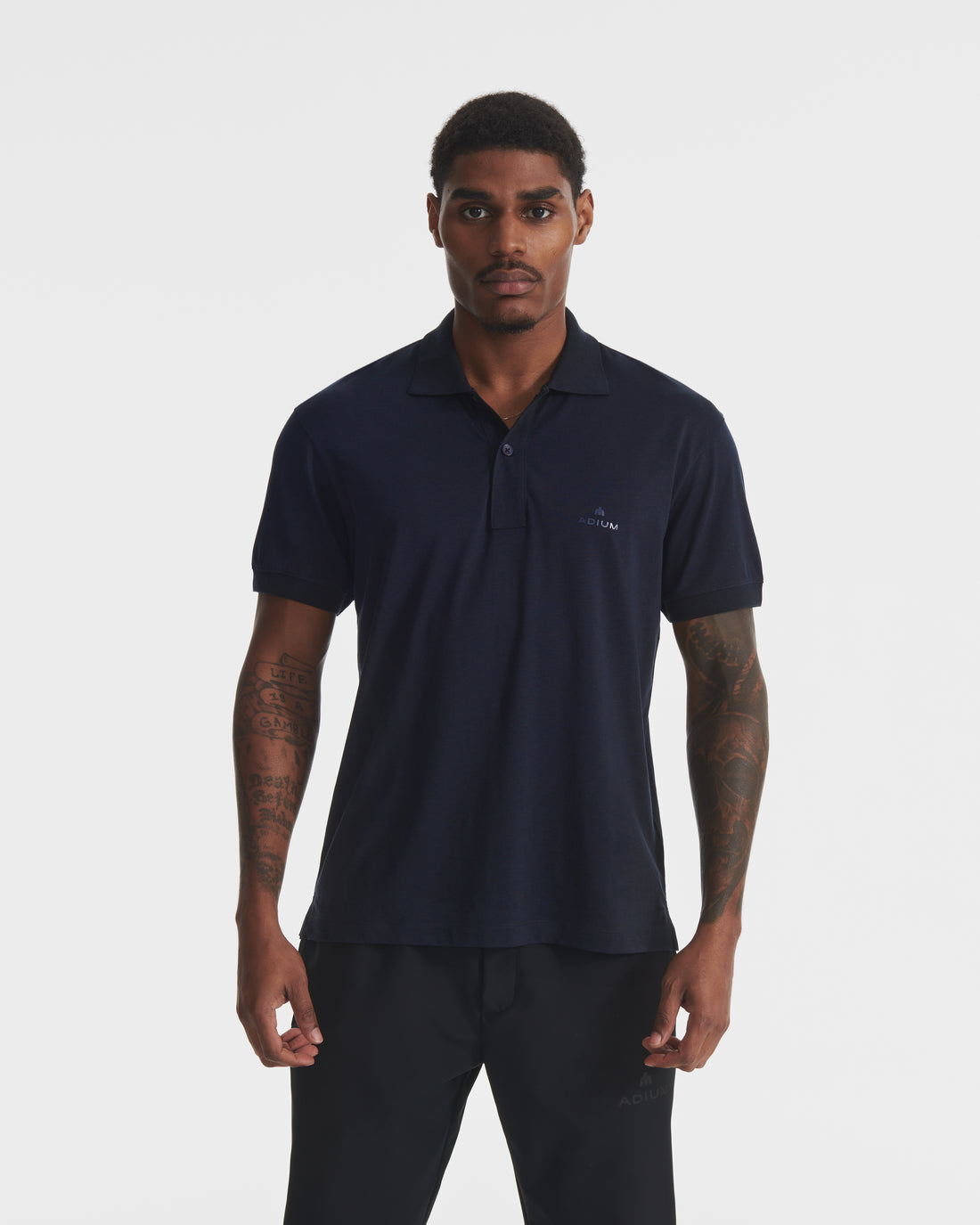 Dark Navy Lyocell Polo