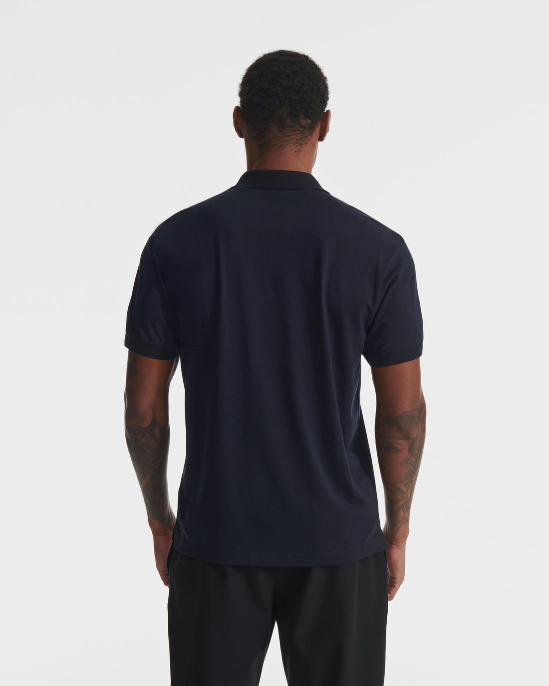 Dark Navy Lyocell Polo