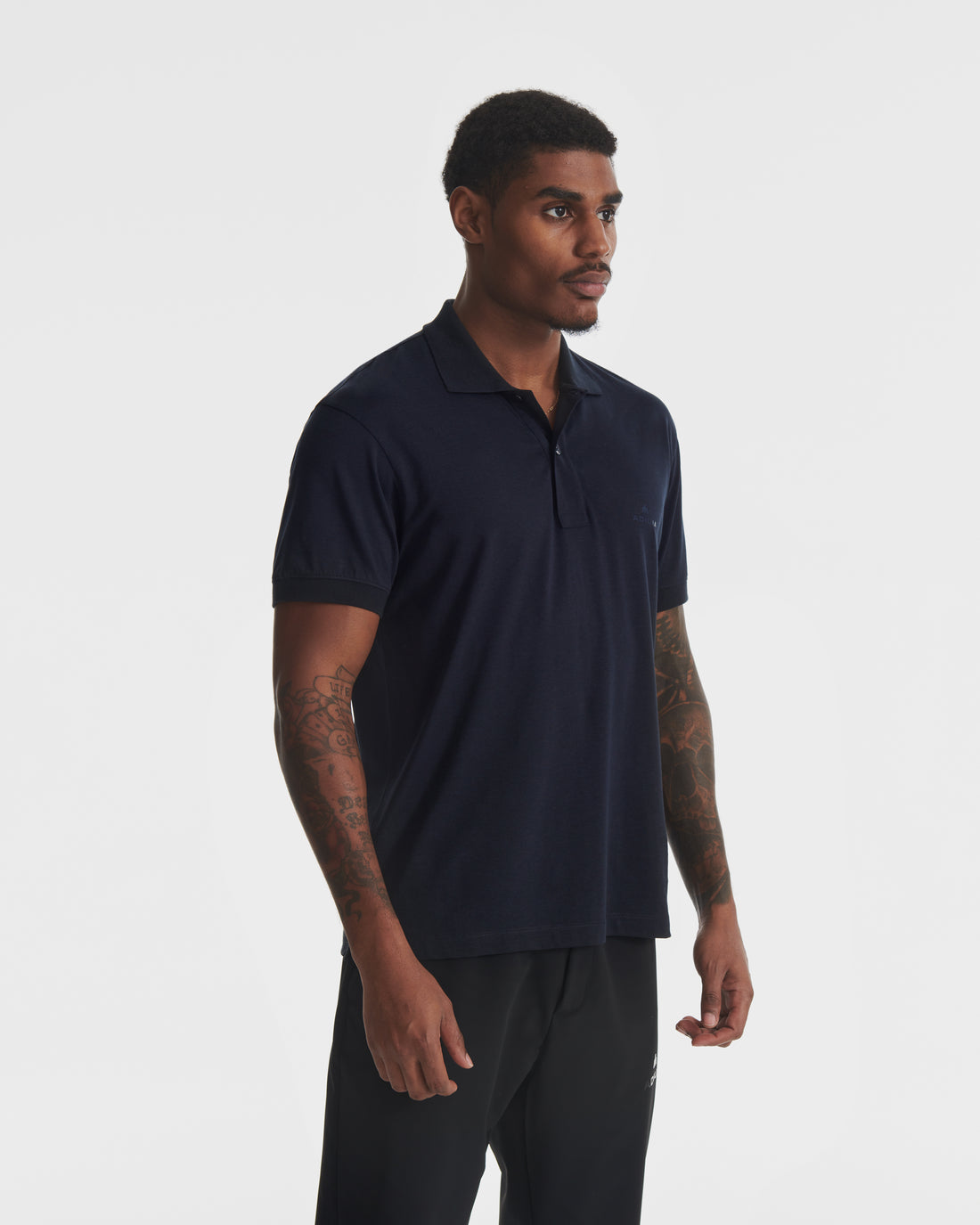 Dark Navy Lyocell Polo