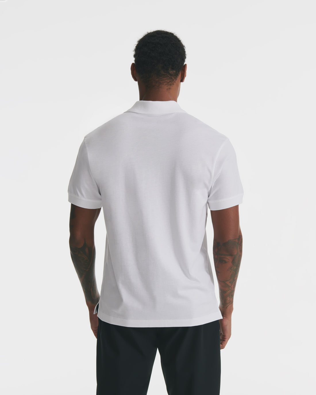 White Lyocell Polo