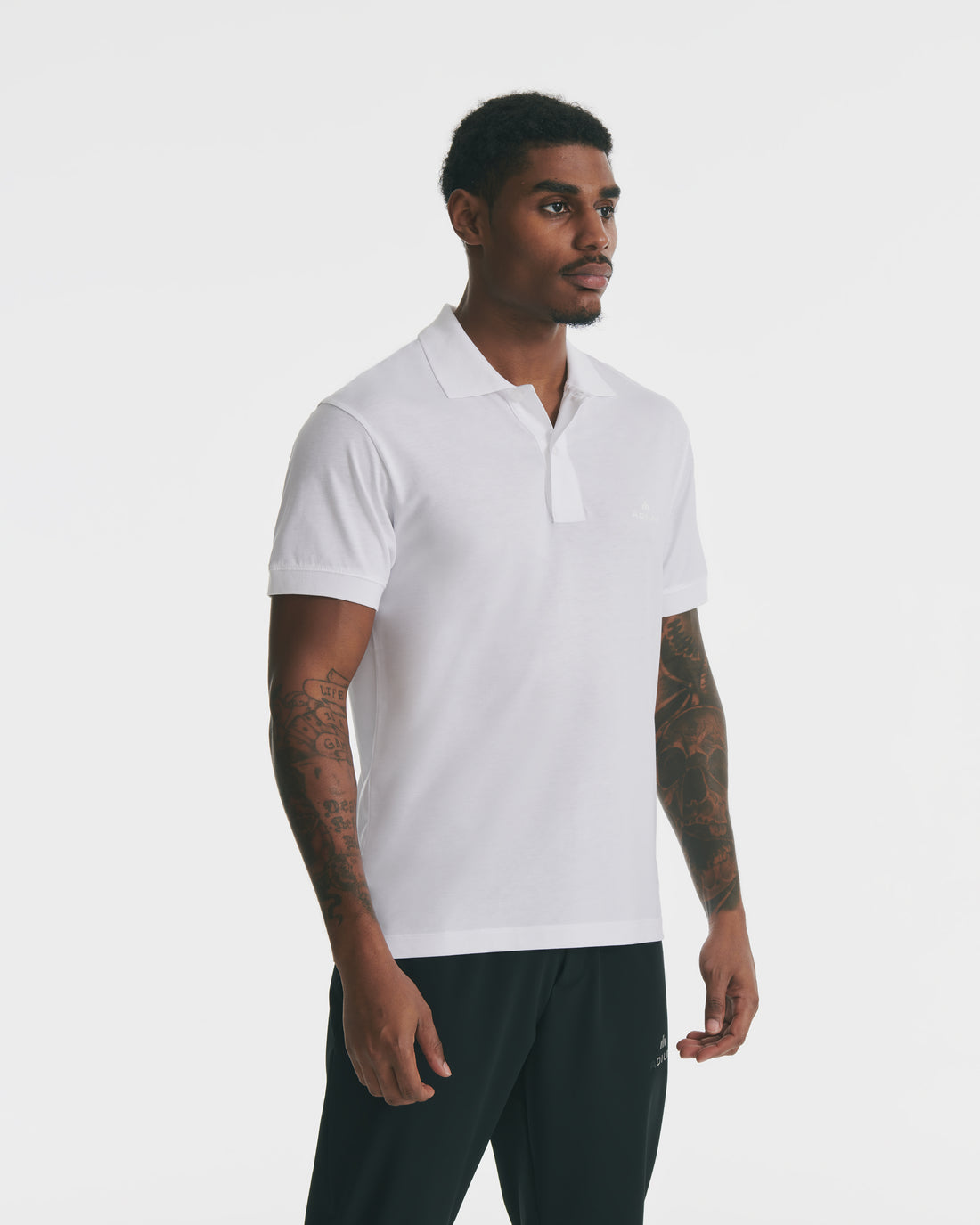 White Lyocell Polo