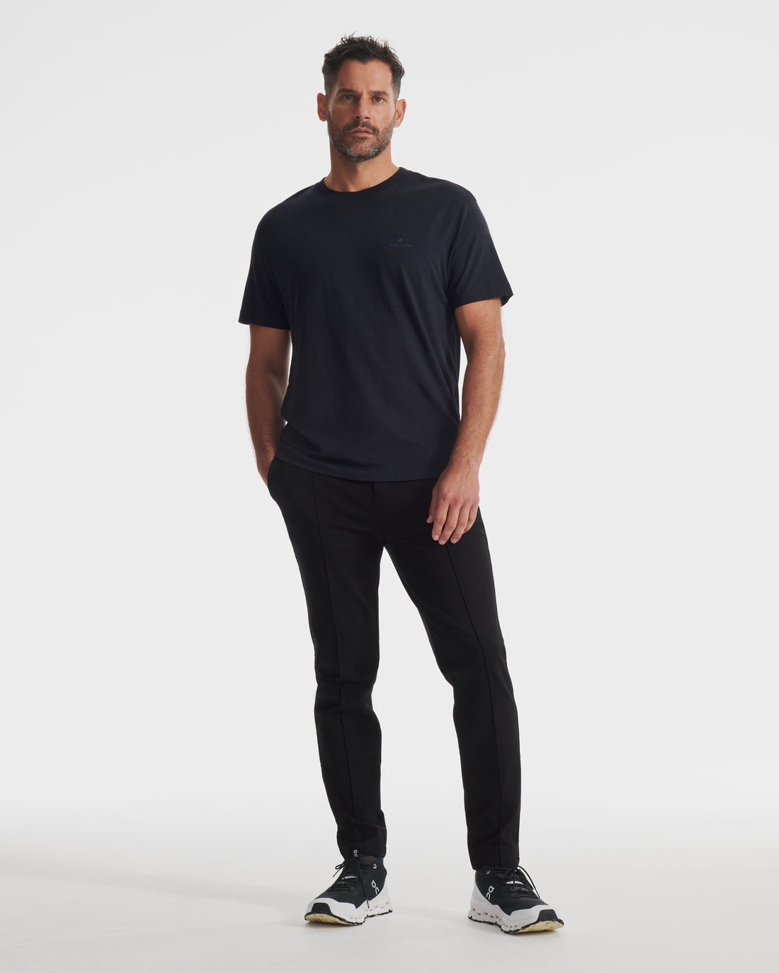 Black Dual Knit Pant | "The Future of Fitness" Men's Health