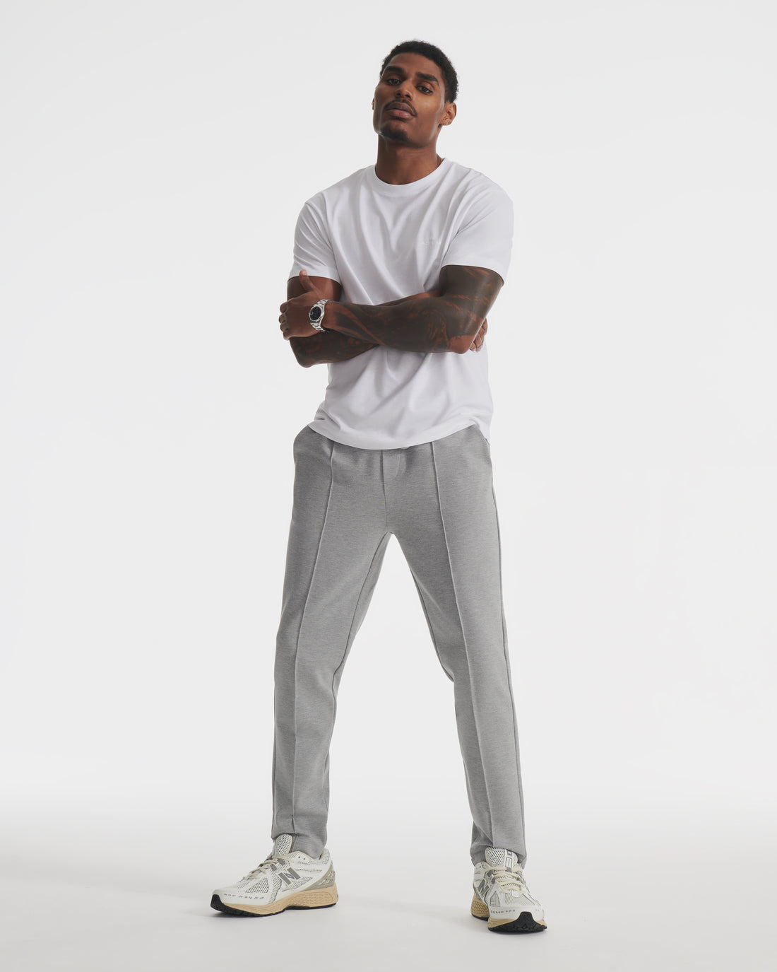 Heather Grey Dual Knit Pant | "The Future of Fitness" Men's Health