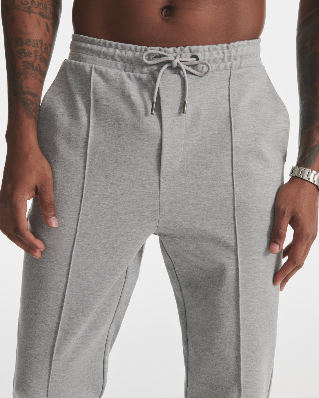 Heather Grey Dual Knit Pant | "The Future of Fitness" Men's Health