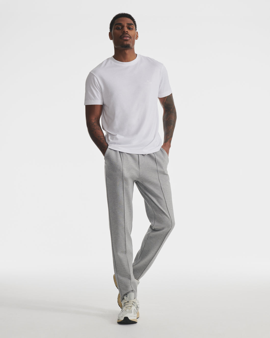 Heather Grey Dual Knit Pant | "The Future of Fitness" Men's Health